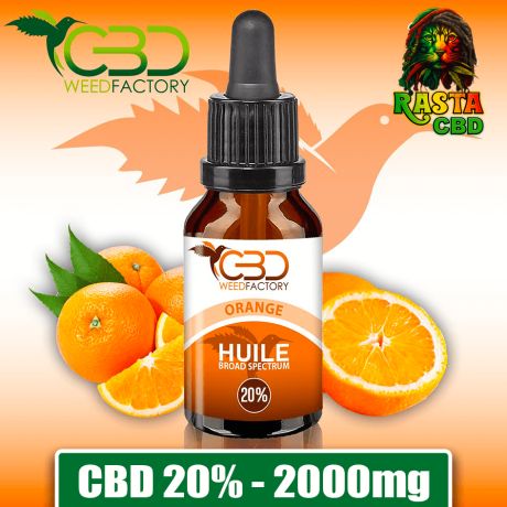 HUILE DE CBD WEED FACTORY 20% 2000mg - Orange WEED FACTORY - 1