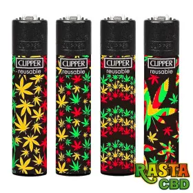 BRIQUET CLIPPER RASTA DECOR FEUILLE BRIQUET CLIPPER RASTA DECOR FEUILLE CLIPPER - 5